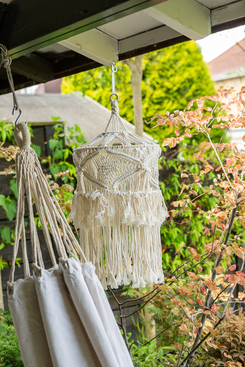 Boho macrame hammock