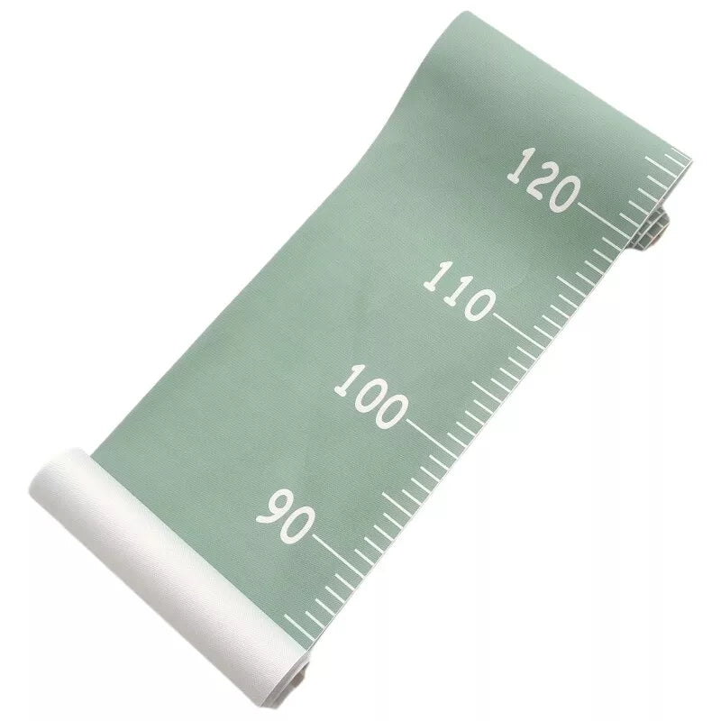 Mint green canvas height chart